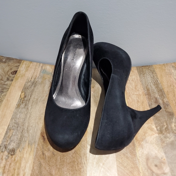 Wedge Faux Suede almond Toe heels- pumps- Size 37 - Picture 6 of 14